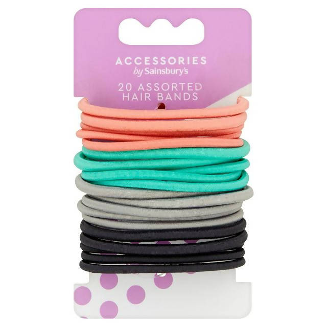 Sainsbury's Accessories Assorted Hair Bands x20