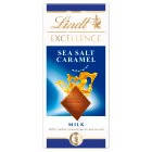 Lindt Excellence Sea Salt & Caramel Milk Chocolate 100g Block chocolate bars Sainsburys   