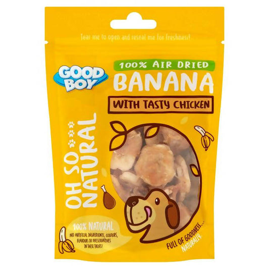 Good Boy Natural Banana with Tasty Chicken Dog Treats 85g - McGrocer