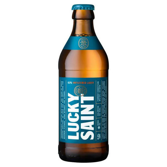 Lucky Saint Unfiltered Alcohol Free Lager 330ml All beer Sainsburys   