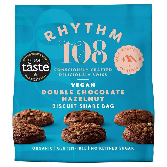 Rhythm108 Ooh-la-la Tea Biscuits Double Choco Hazelnut Sharing Bag 135g