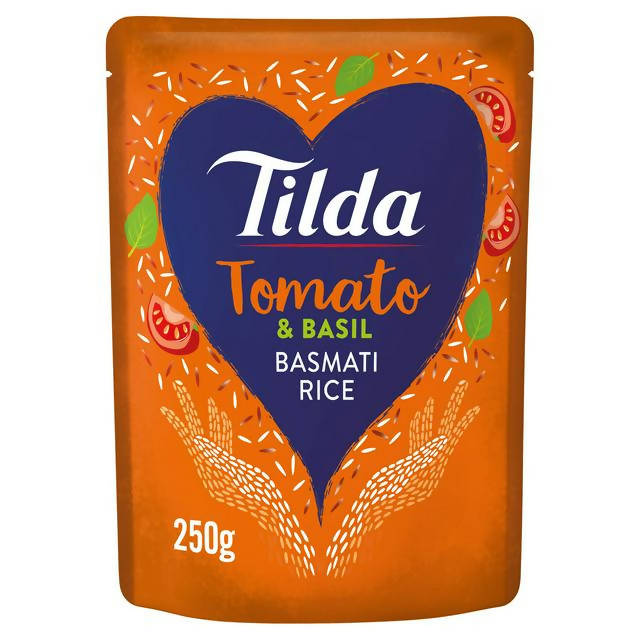 Tilda Microwave Tomato and Basil Basmati Rice 250g GOODS Sainsburys   