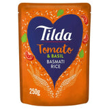 Tilda Microwave Tomato and Basil Basmati Rice 250g GOODS Sainsburys   