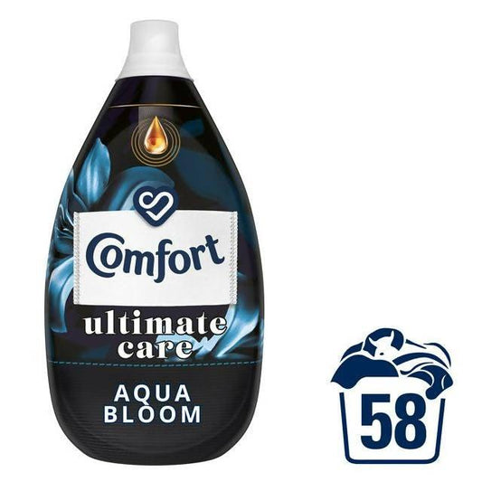 Comfort Ultimate Care Aqua Bloom Ultra-Concentrated Fabric Conditioner 58 Washes 870ml fabric conditioner Sainsburys   