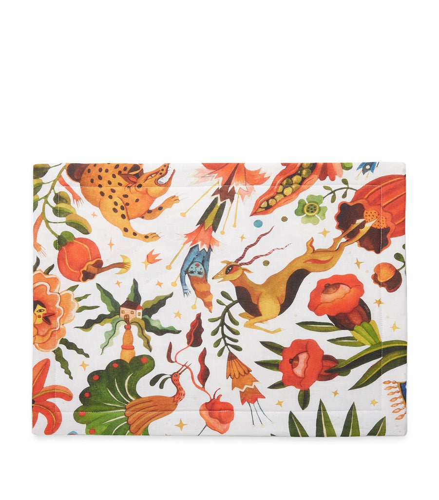 Set of 2 Linen Printed Placemats (35cm x 45cm)