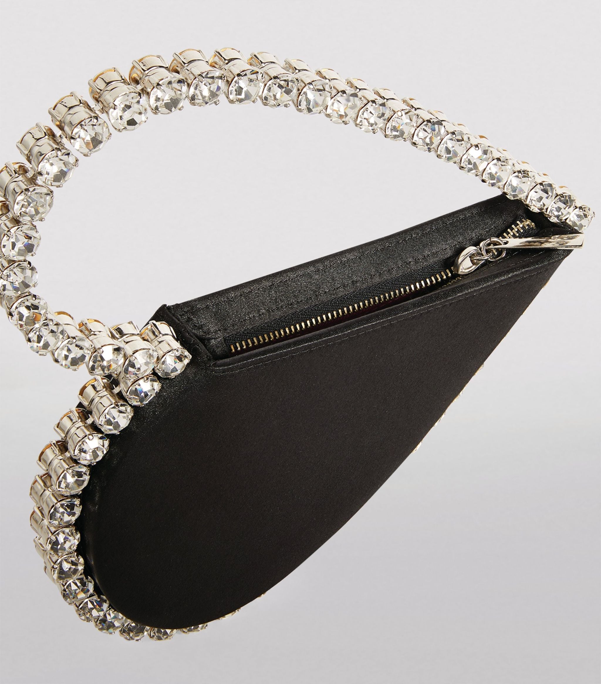 Satin Embellished Love Clutch Bag GOODS Harrods   