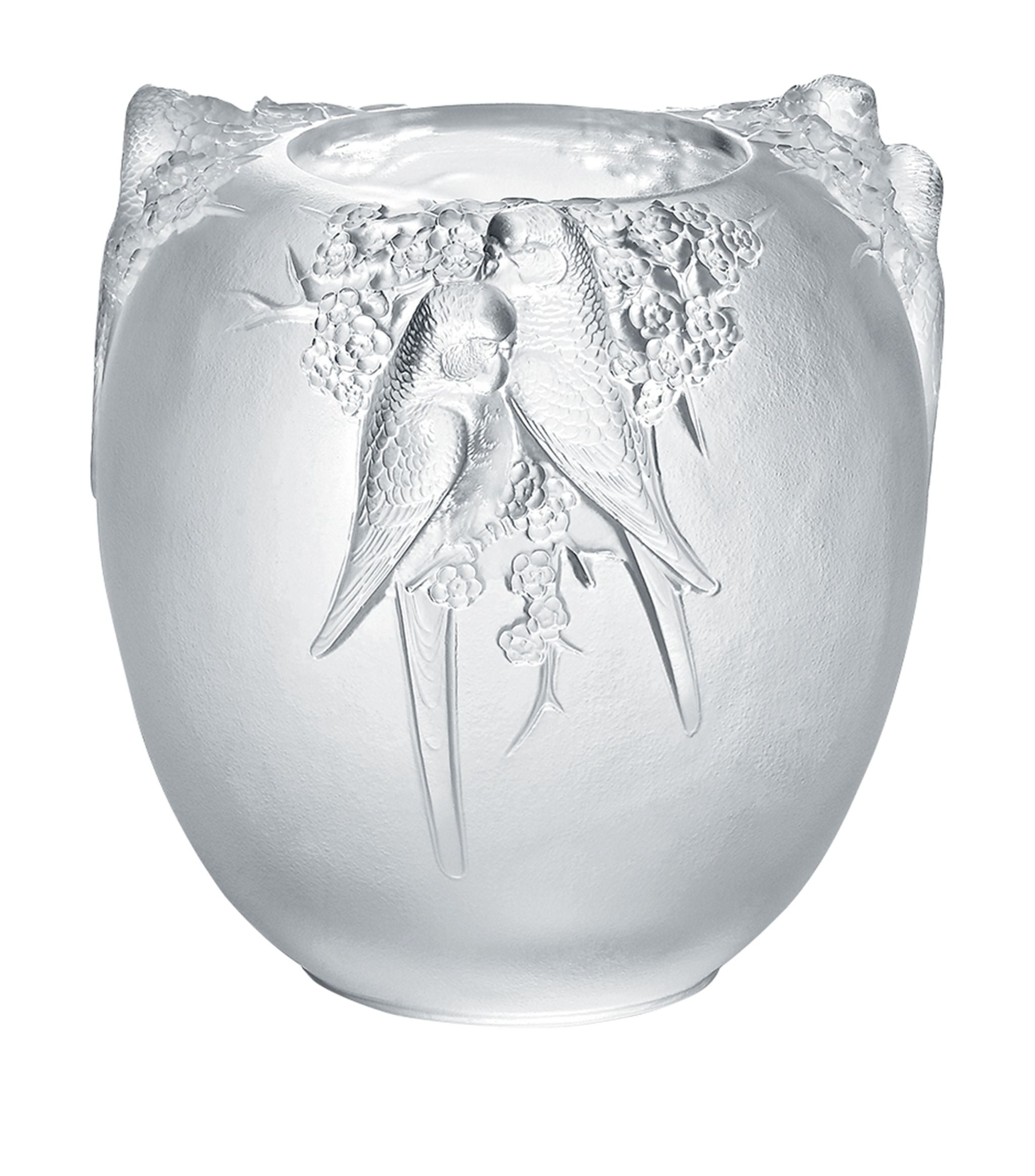 Crystal Perruches Vase (23cm) GOODS Harrods   