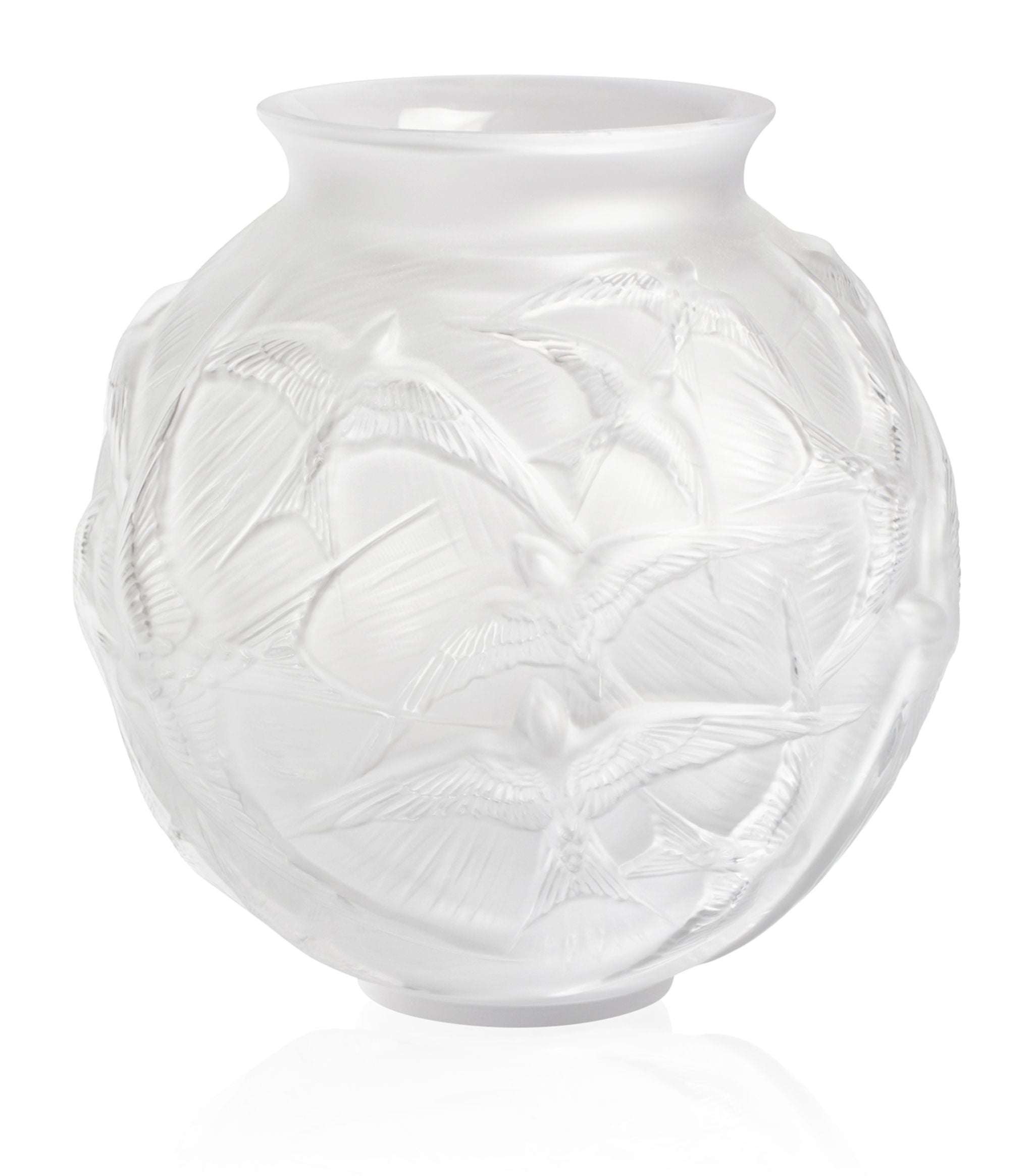 Medium Crystal Hirondelles Vase (22cm) GOODS Harrods   