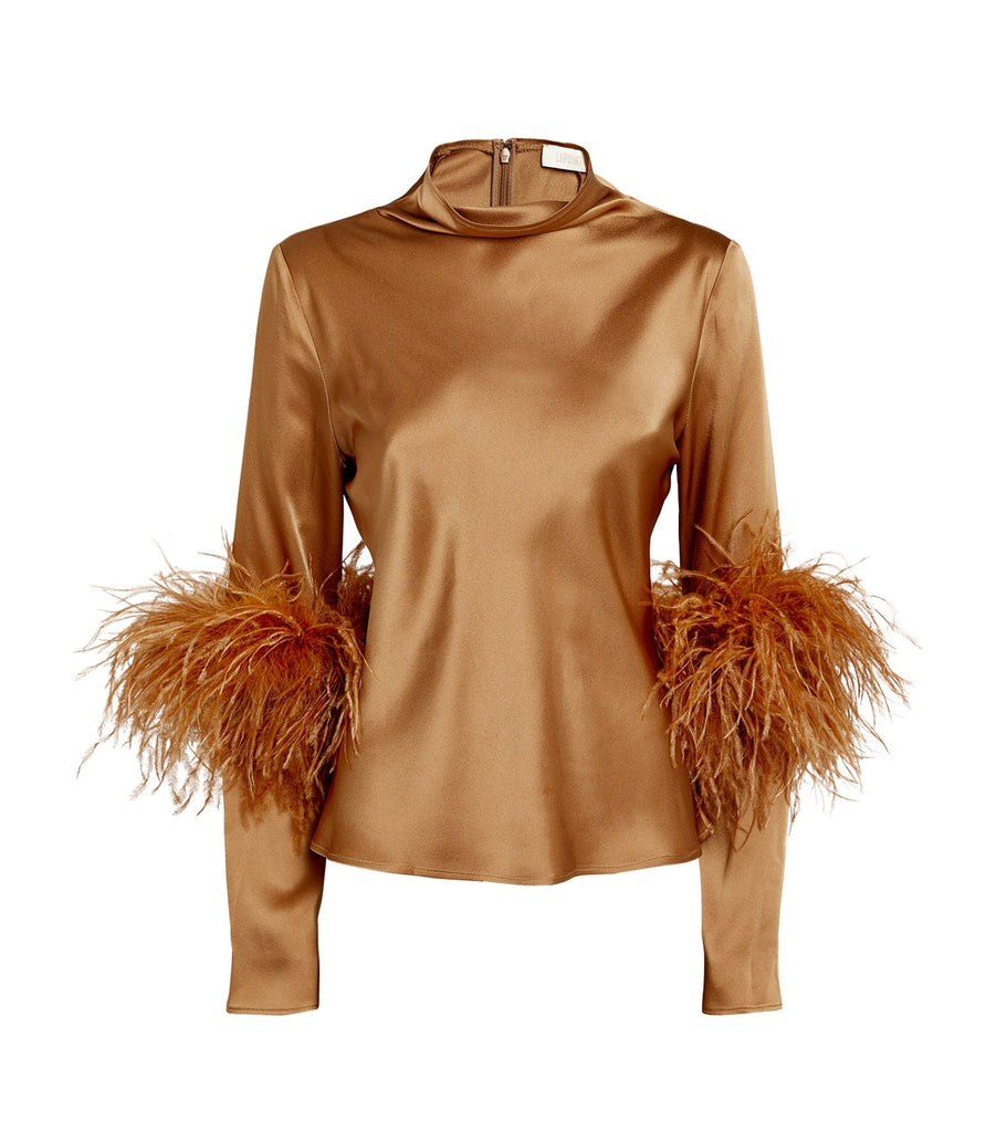 Feather-Trim Top