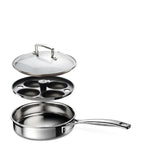 3-Ply Stainless Steel Sauté Pan with Poaching Insert (20cm) GOODS Harrods   