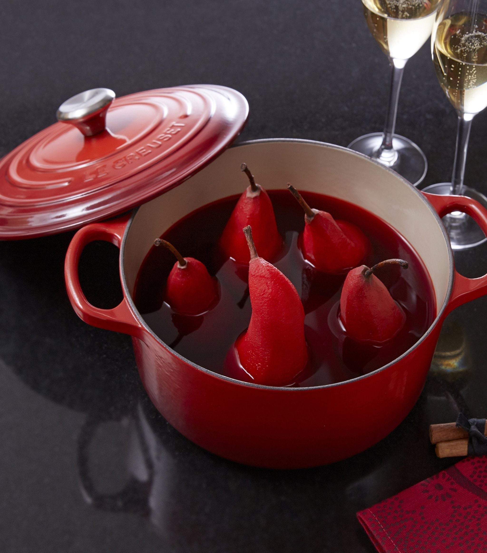 Cerise Round Casserole Dish (24cm) GOODS Harrods   