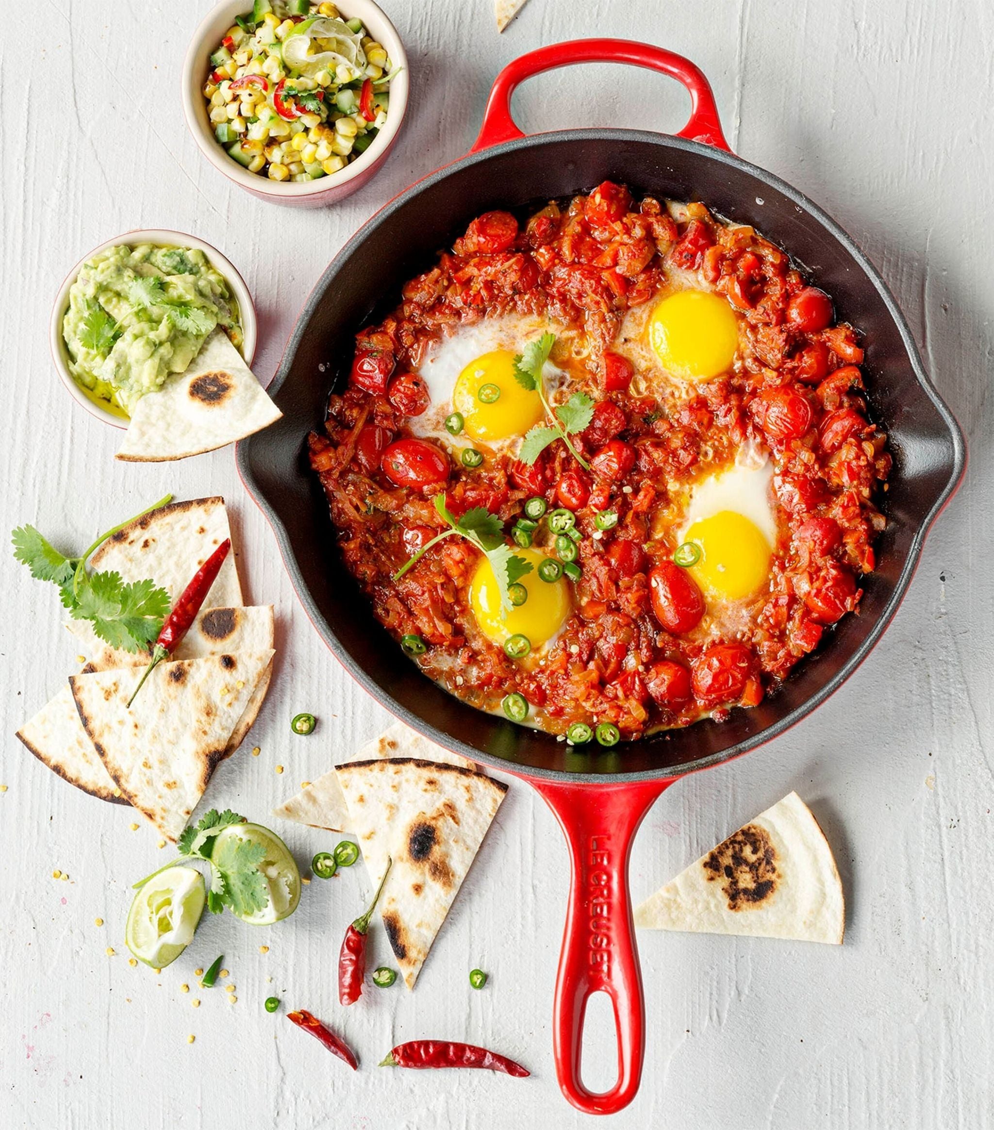 Cerise Signature Cast Iron Skillet (23cm) GOODS Harrods   