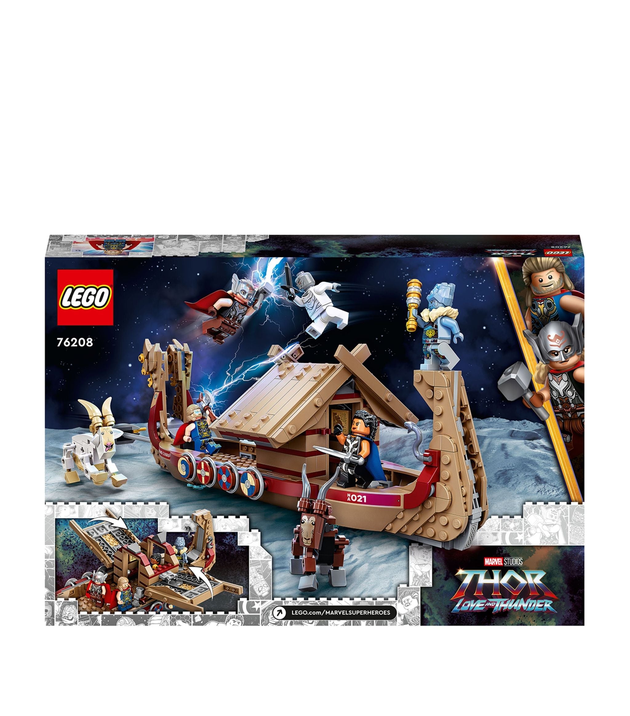 Marvel The Goat Boat Thor Ship Set 76208 GOODS Harrods   