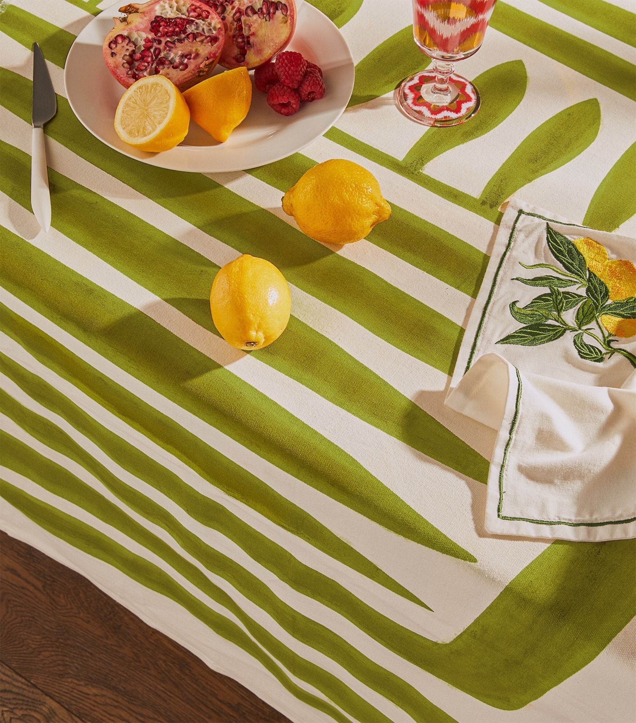 Cotton Printed Tablecloth (150cm x 250cm) GOODS Harrods   