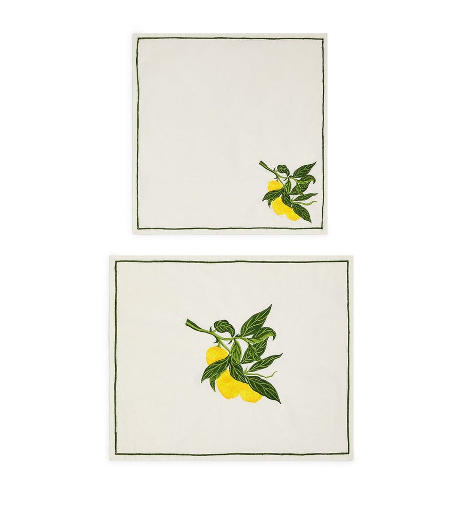 Lemon Placemat and Napkin Set