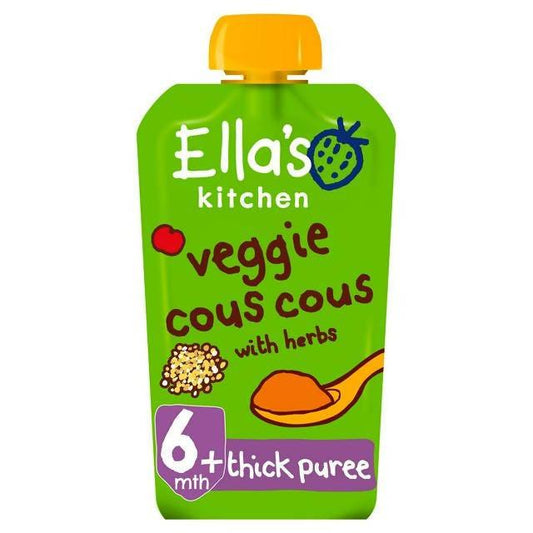 Ella's Kitchen Organic Veggie Cous Cous Baby Pouch 6+ Months 120g baby meals Sainsburys   