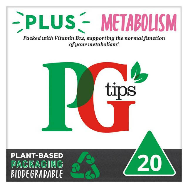 PG Tips Plus Metabolism Pyramid Tea Bags 58g