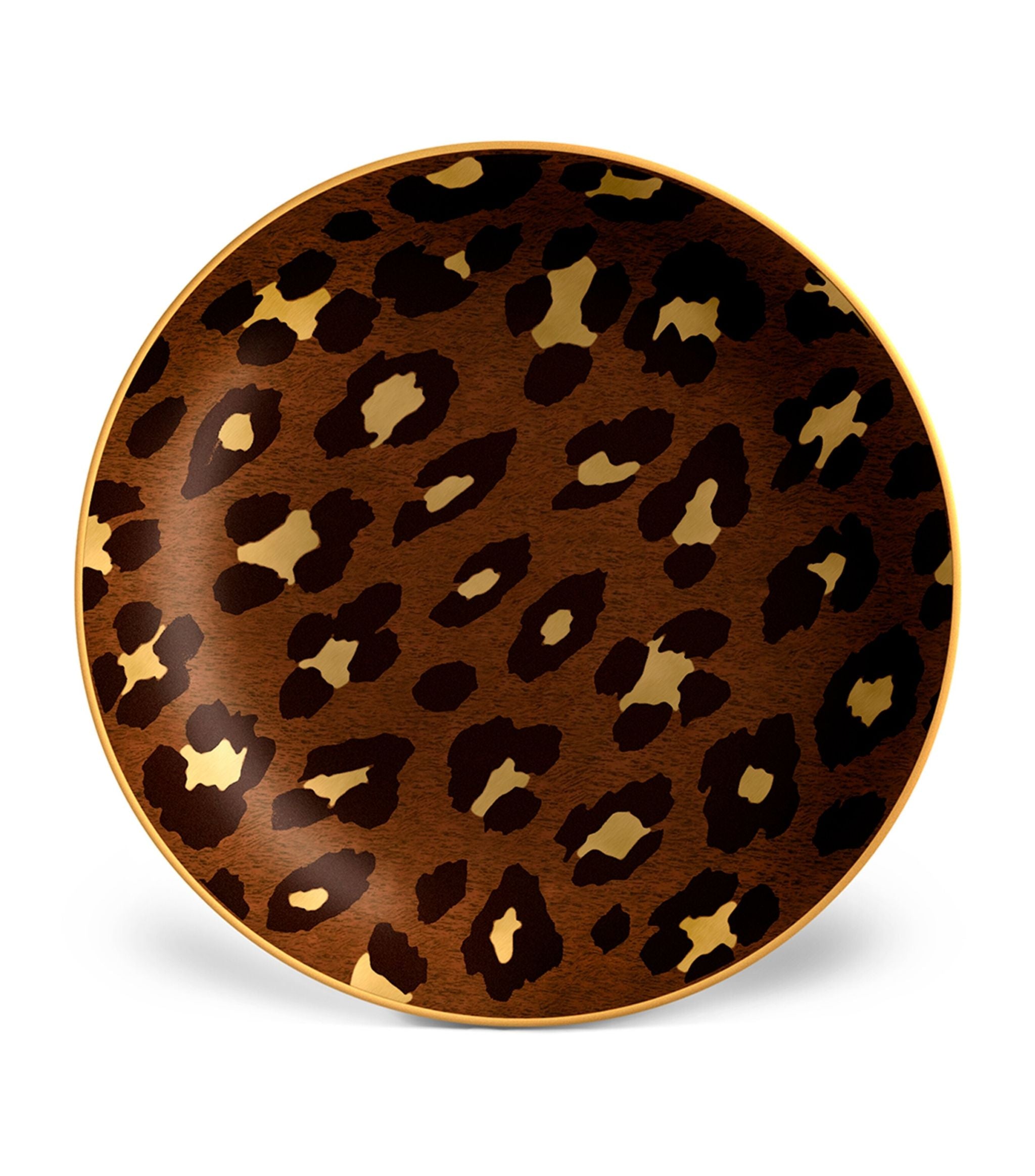 Set of 4 Leopard Canape Plates (15cm) GOODS Harrods   