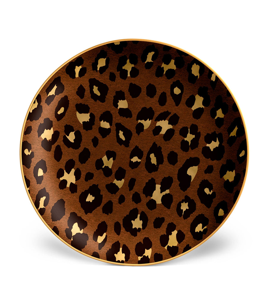 Set of 4 Leopard Dessert Plates (20cm)