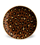 Set of 4 Leopard Dessert Plates (20cm) GOODS Harrods   