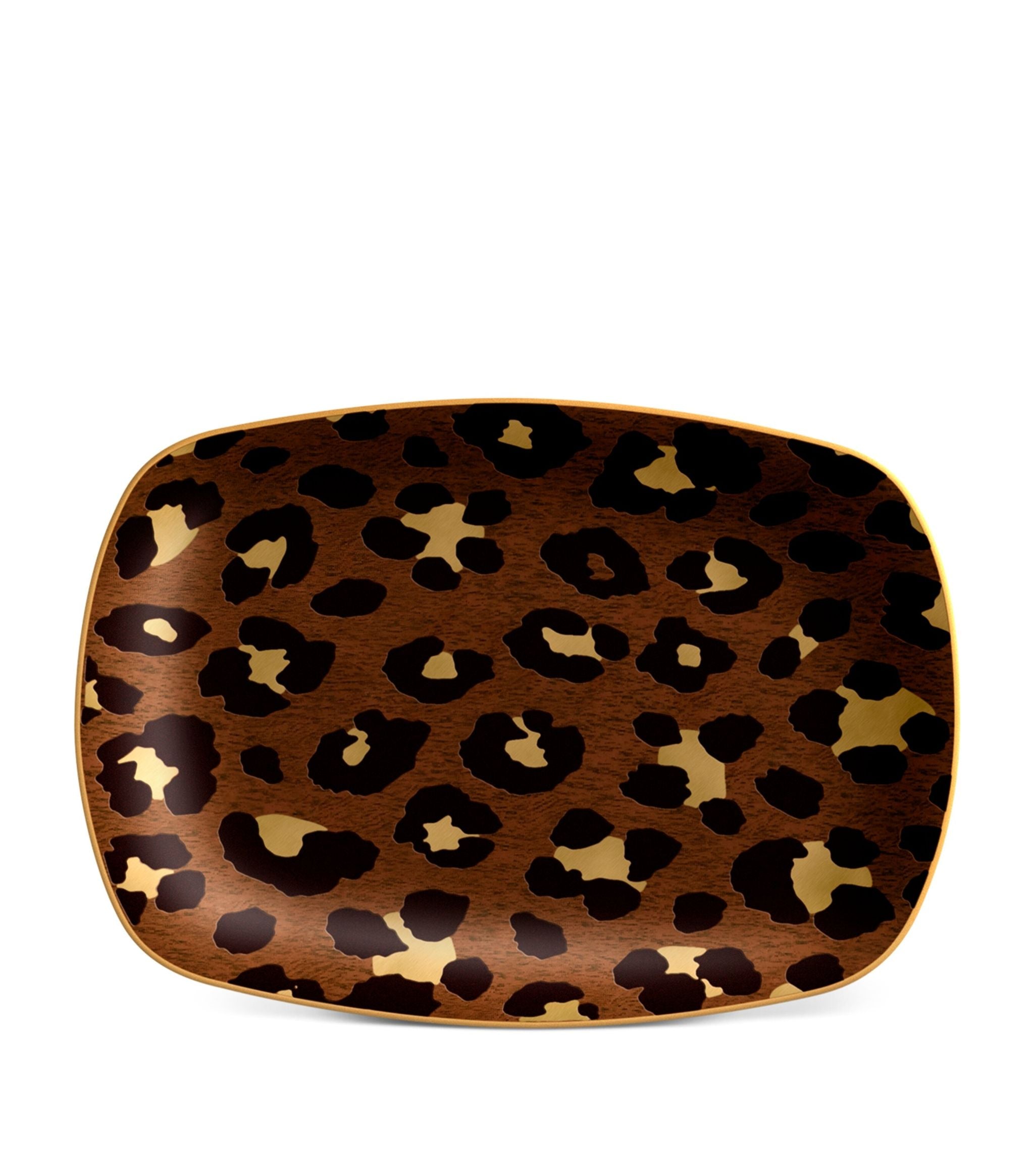 Small Leopard Tray (18cm x 13cm) GOODS Harrods   