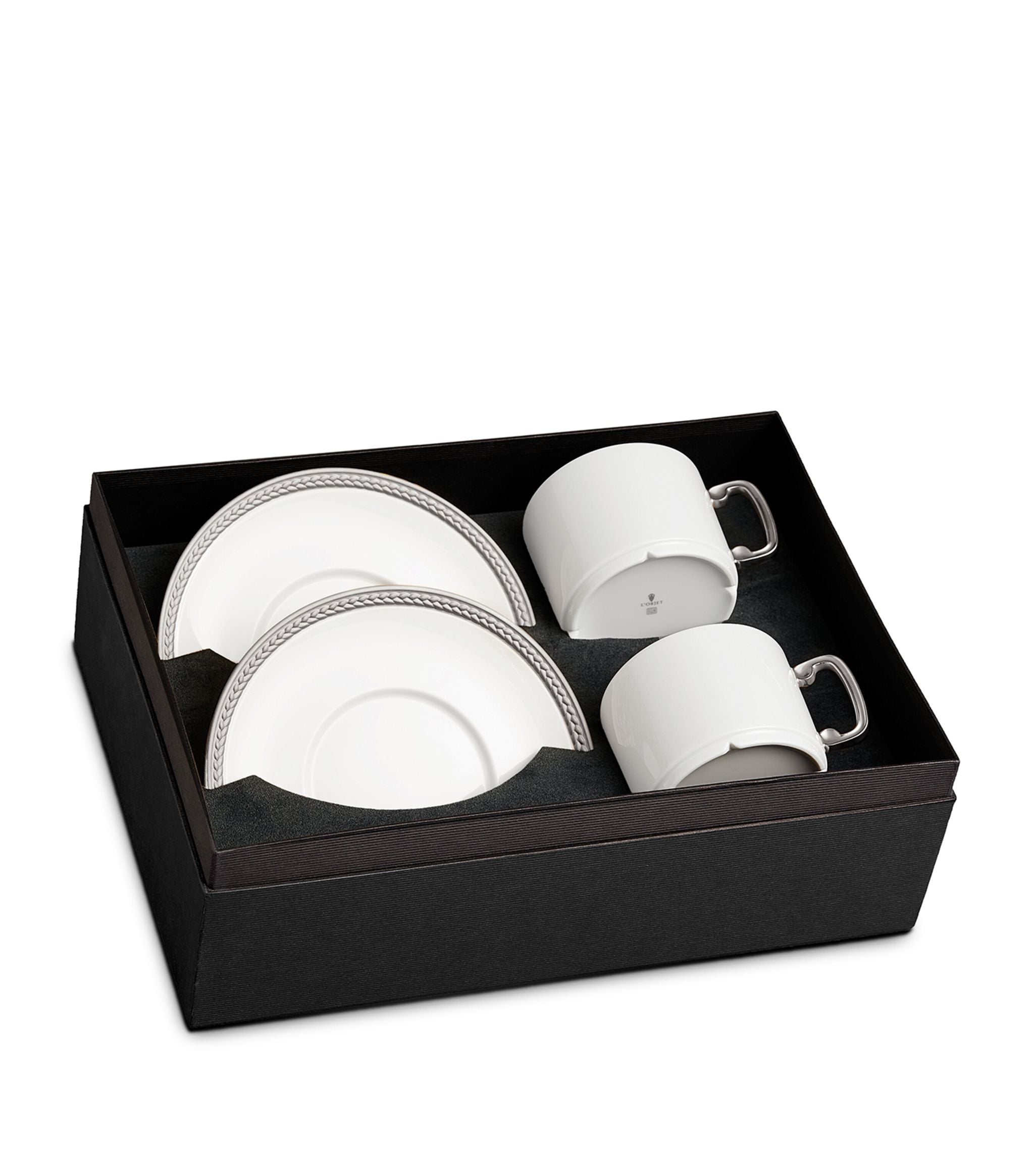 Soie Tressée Teacup and Saucer (Set of 2) GOODS Harrods   