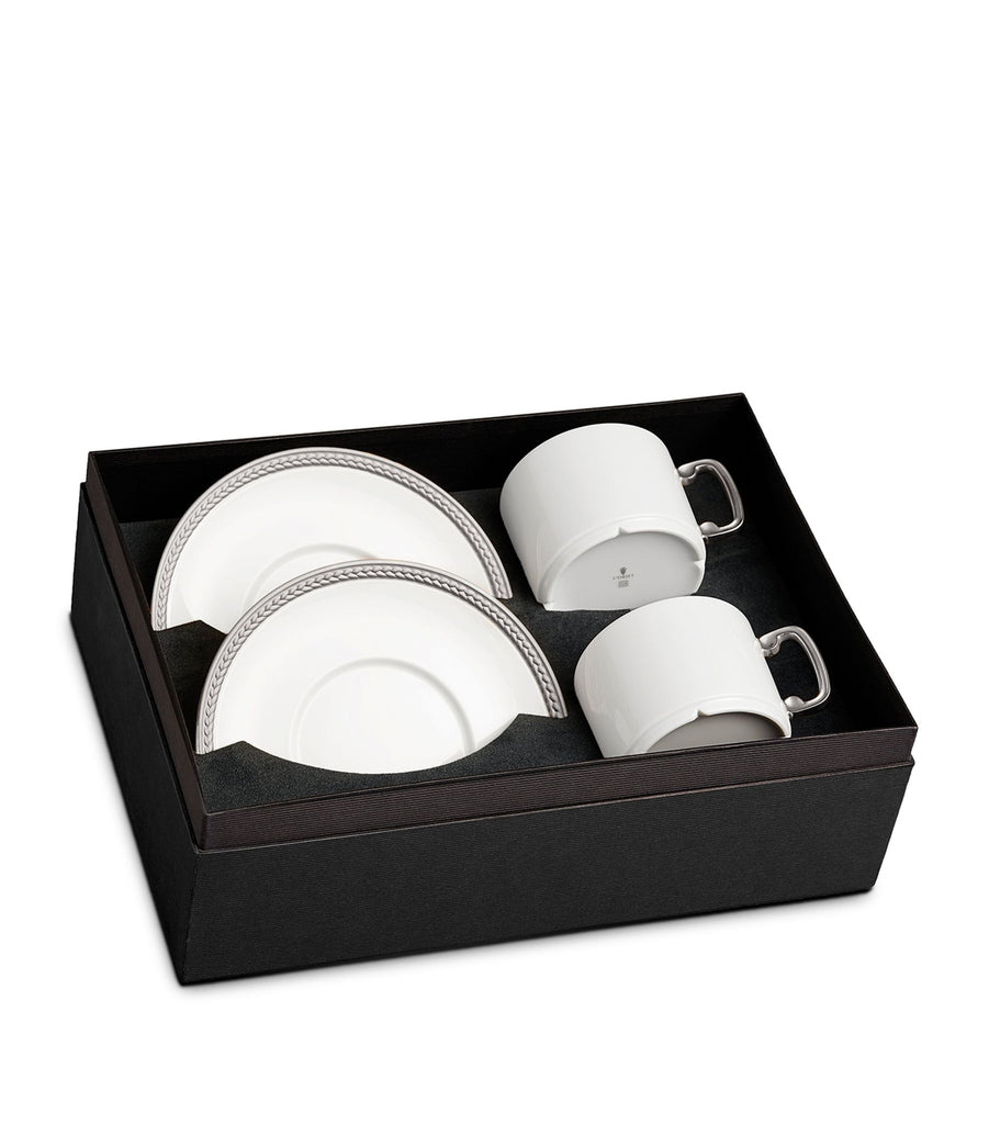 Soie Tressée Teacup and Saucer (Set of 2)