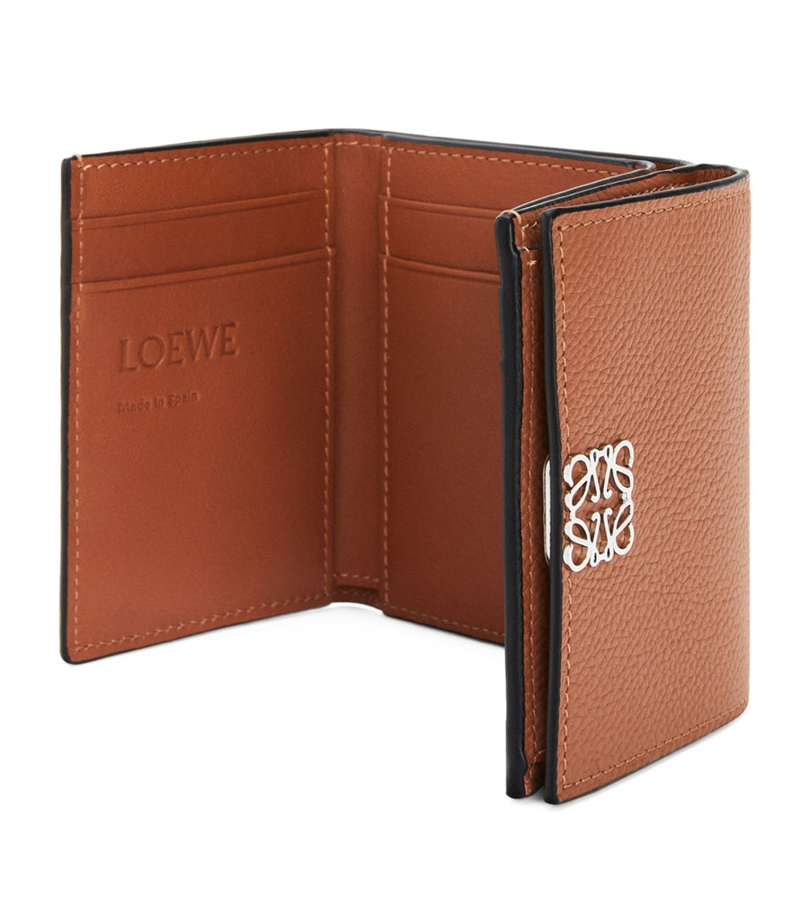 Leather Anagram Trifold Wallet