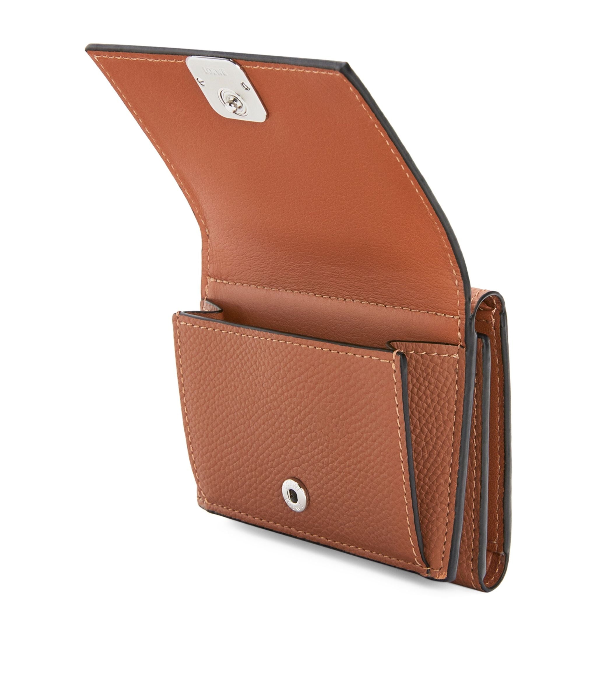 Leather Anagram Trifold Wallet GOODS Harrods   