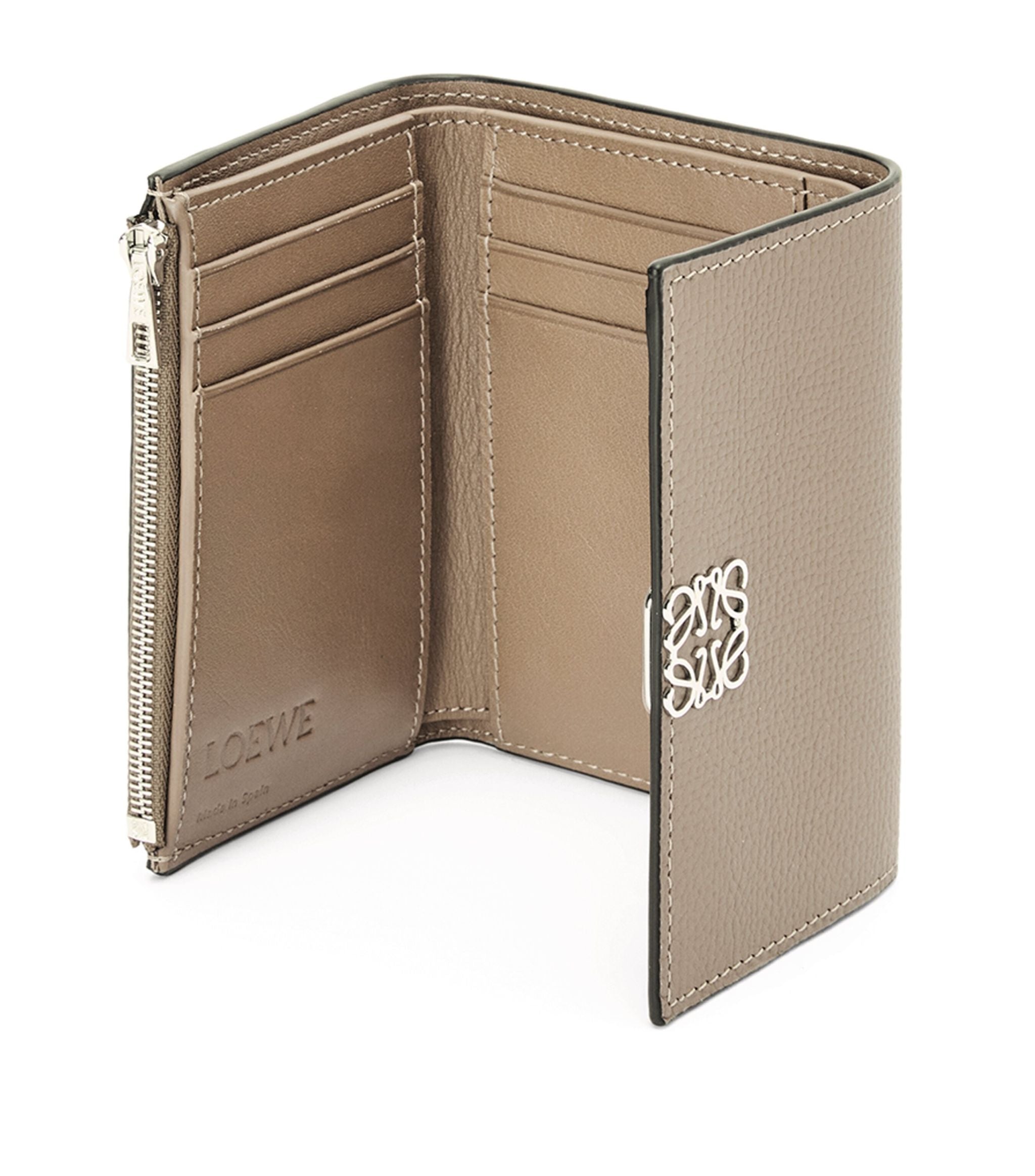 Leather Anagram Vertical Wallet GOODS Harrods   