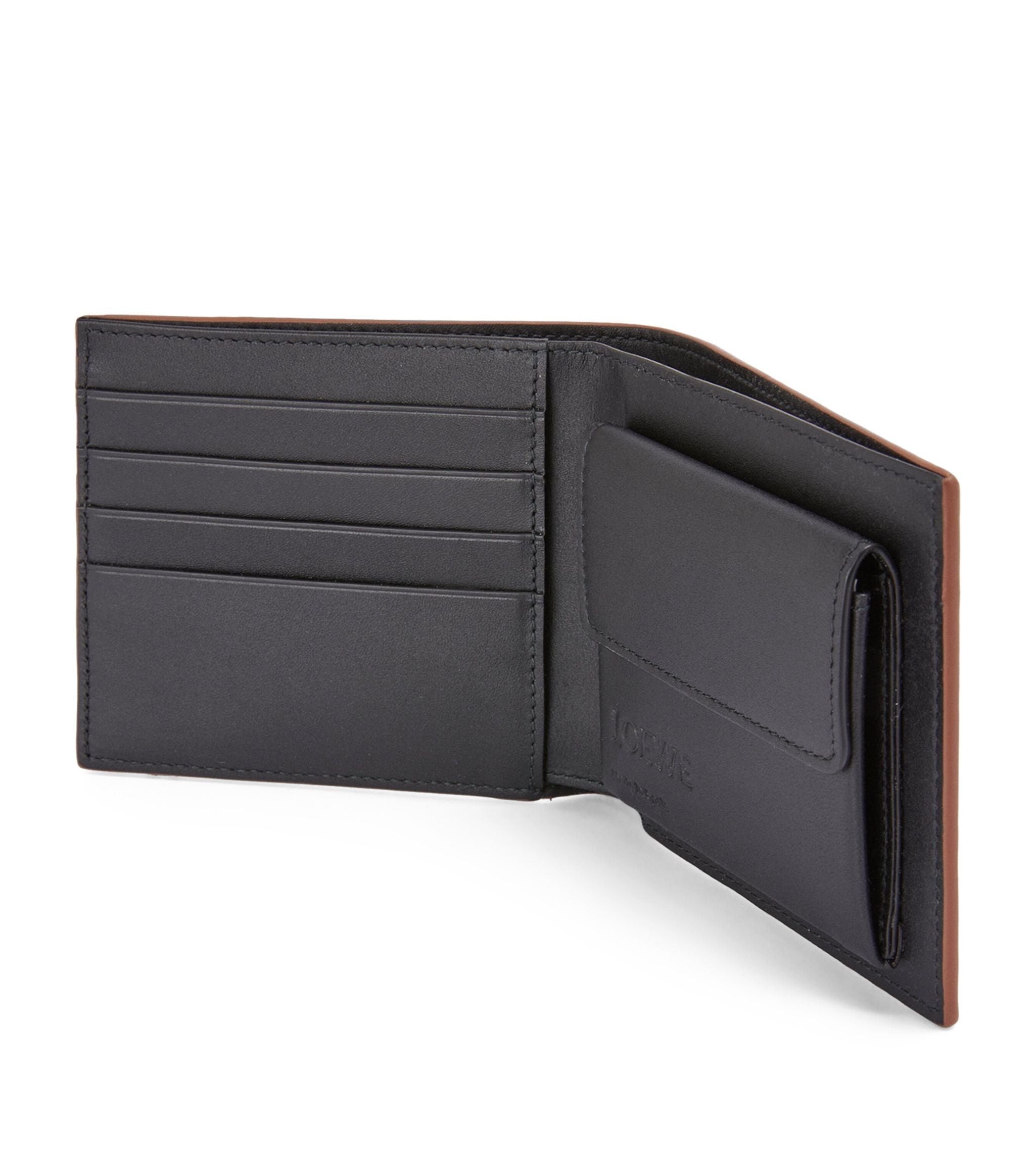 Leather Puzzle Stitch Bifold Wallet GOODS Harrods   