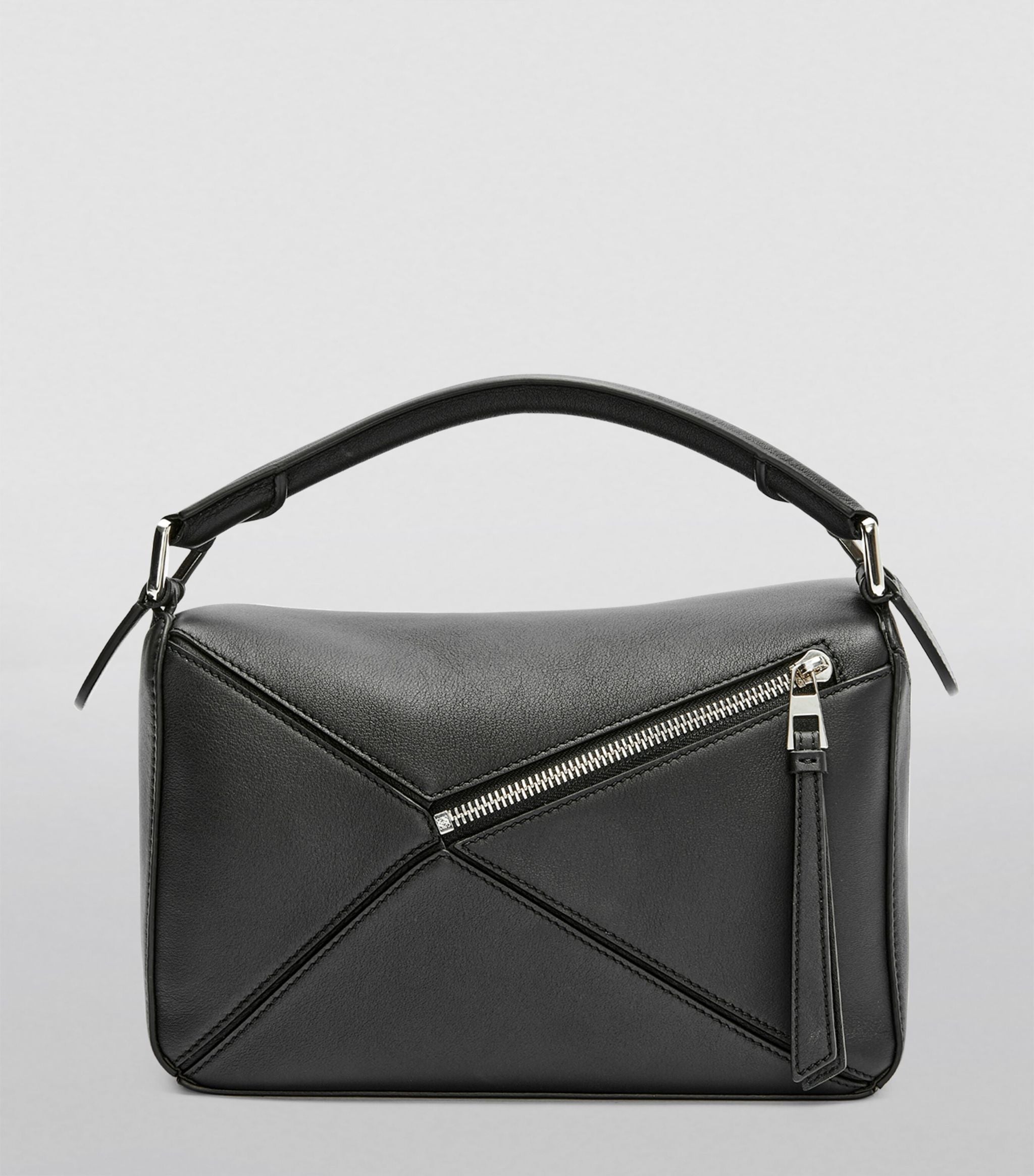 Small Leather Puzzle Top-Handle Bag GOODS Harrods   