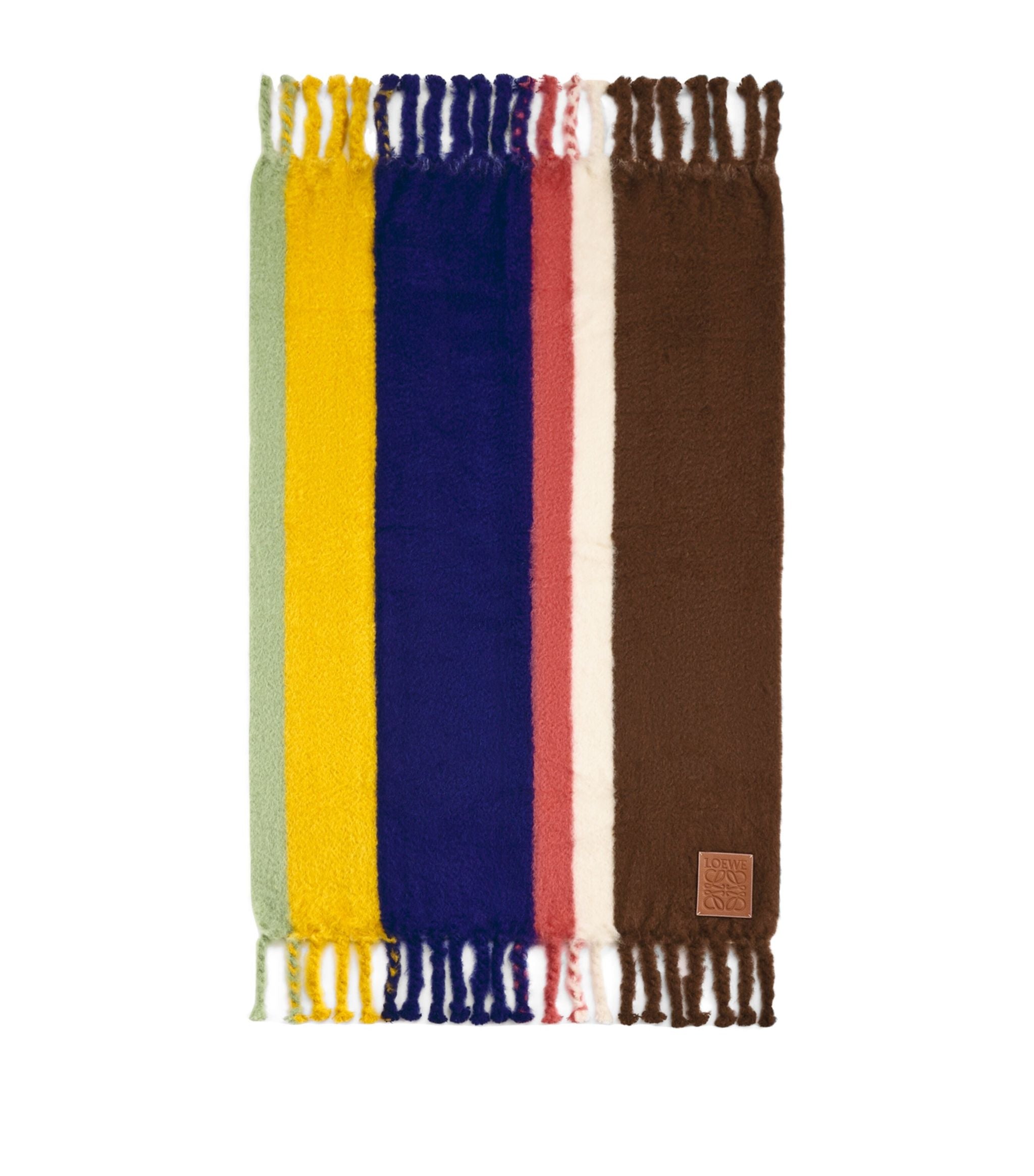 Wool-Rich Striped Blanket (130cm x 200cm) GOODS Harrods   