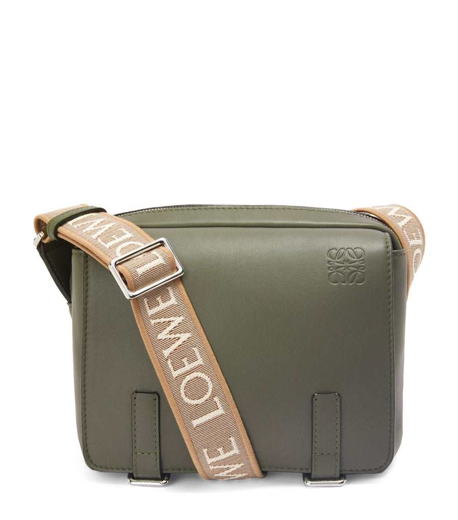 XS Leather Military Messenger Bag