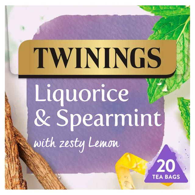 Twinings Liquorice & Spearmint Herbal Tea, 20 Tea Bags