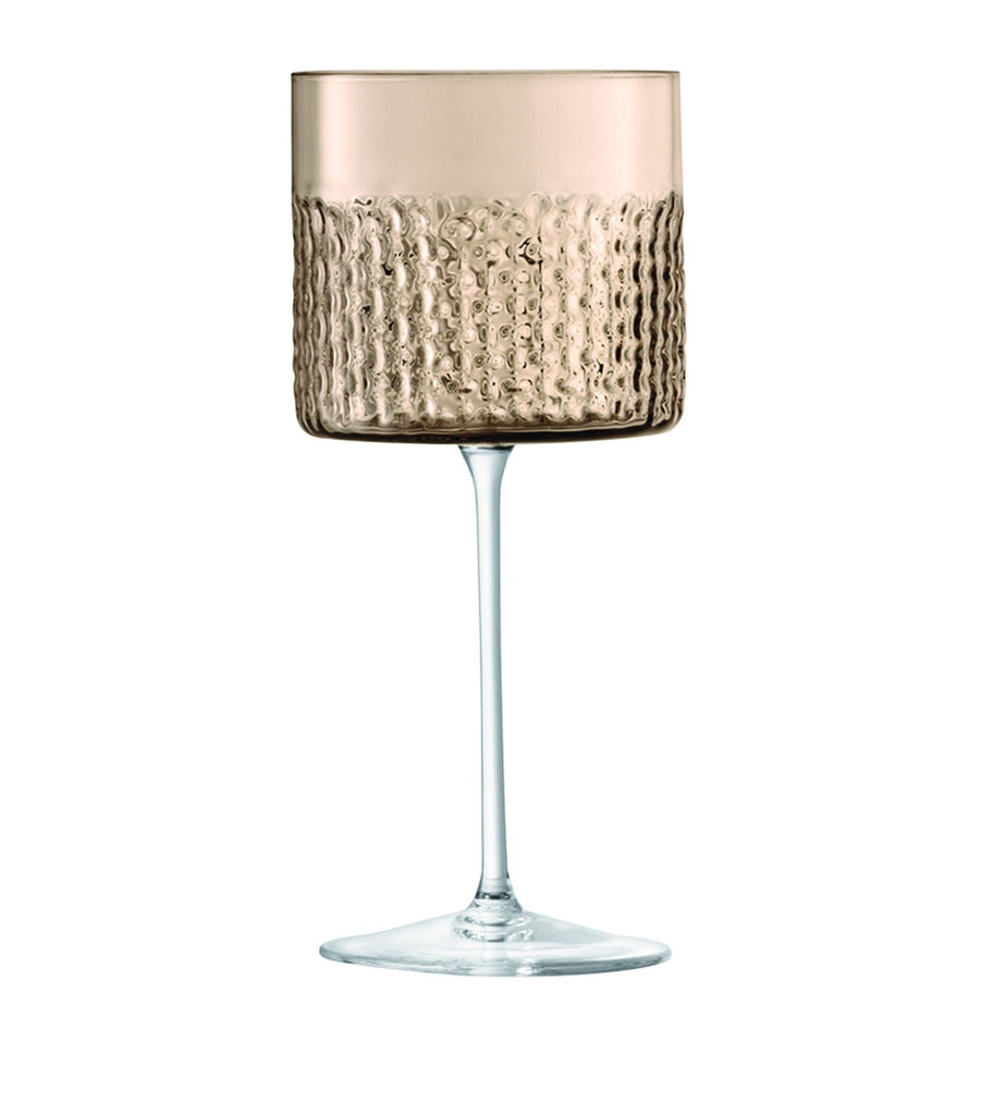 Set Of 2 Wicker Wine Glasses (320Ml)