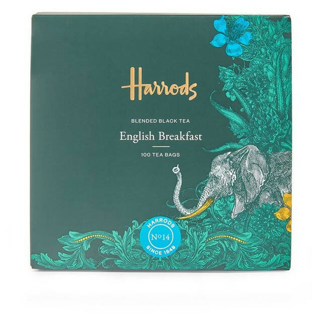 Harrods N.14 English Breakfast 100 Teabags 250g