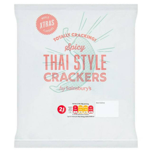 Sainsbury's Spicy Thai Crackers 40g Instant snacks & meals Sainsburys   