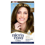 Clairol Nice'n Easy Crème Natural Looking Oil-Infused Permanent Hair Dye Light Ash Brown 6A Brunette Sainsburys   