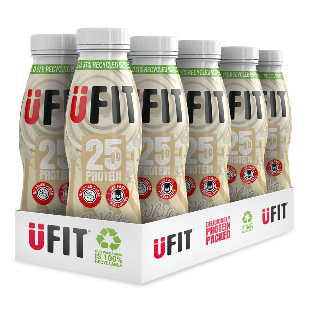 UFIT White Chocolate Protein Shake, 10 x 330ml