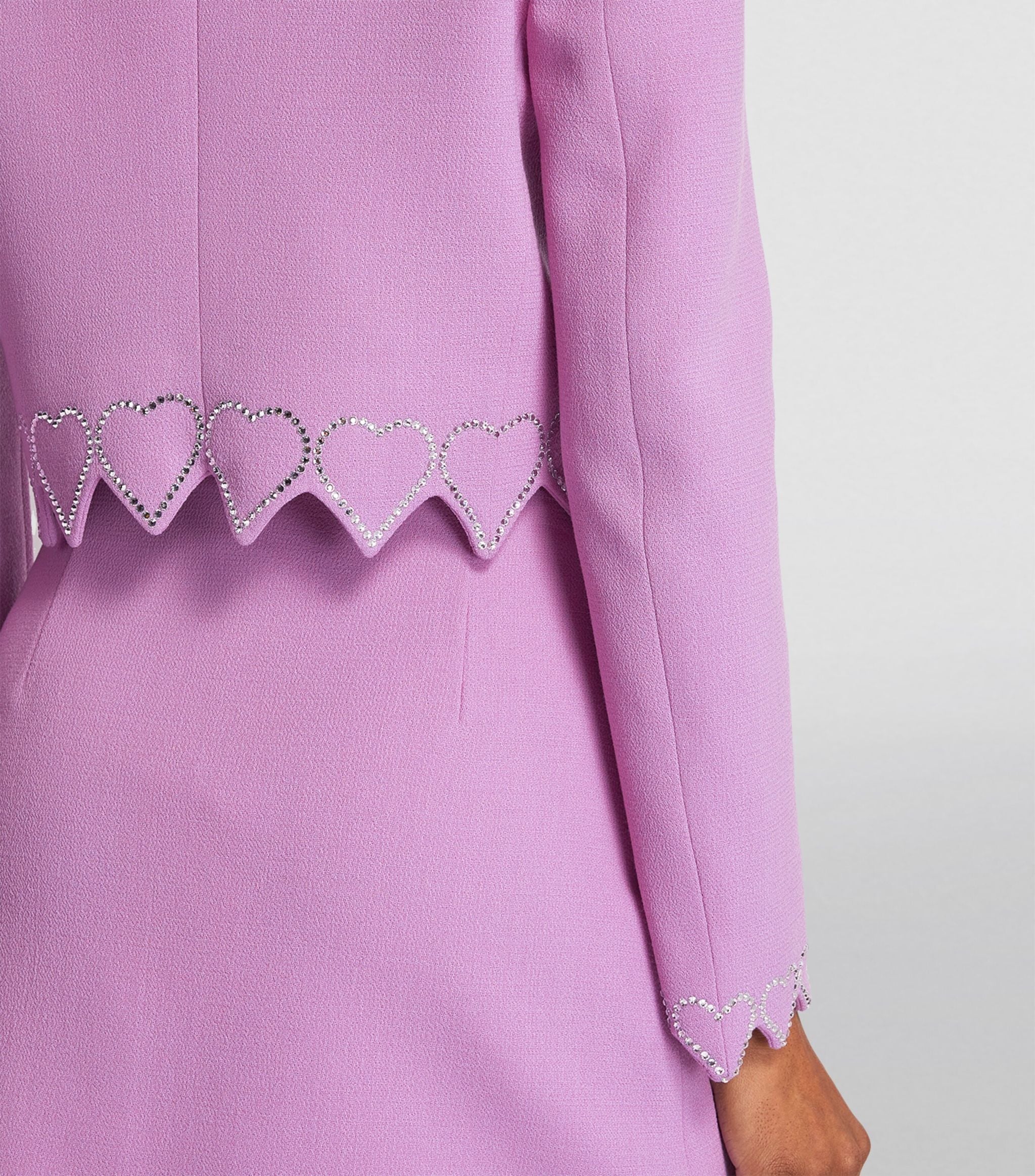 Heart-Embellished Cropped Blazer Miscellaneous Harrods   