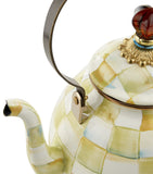 Parchment Check Tea Kettle GOODS Harrods   