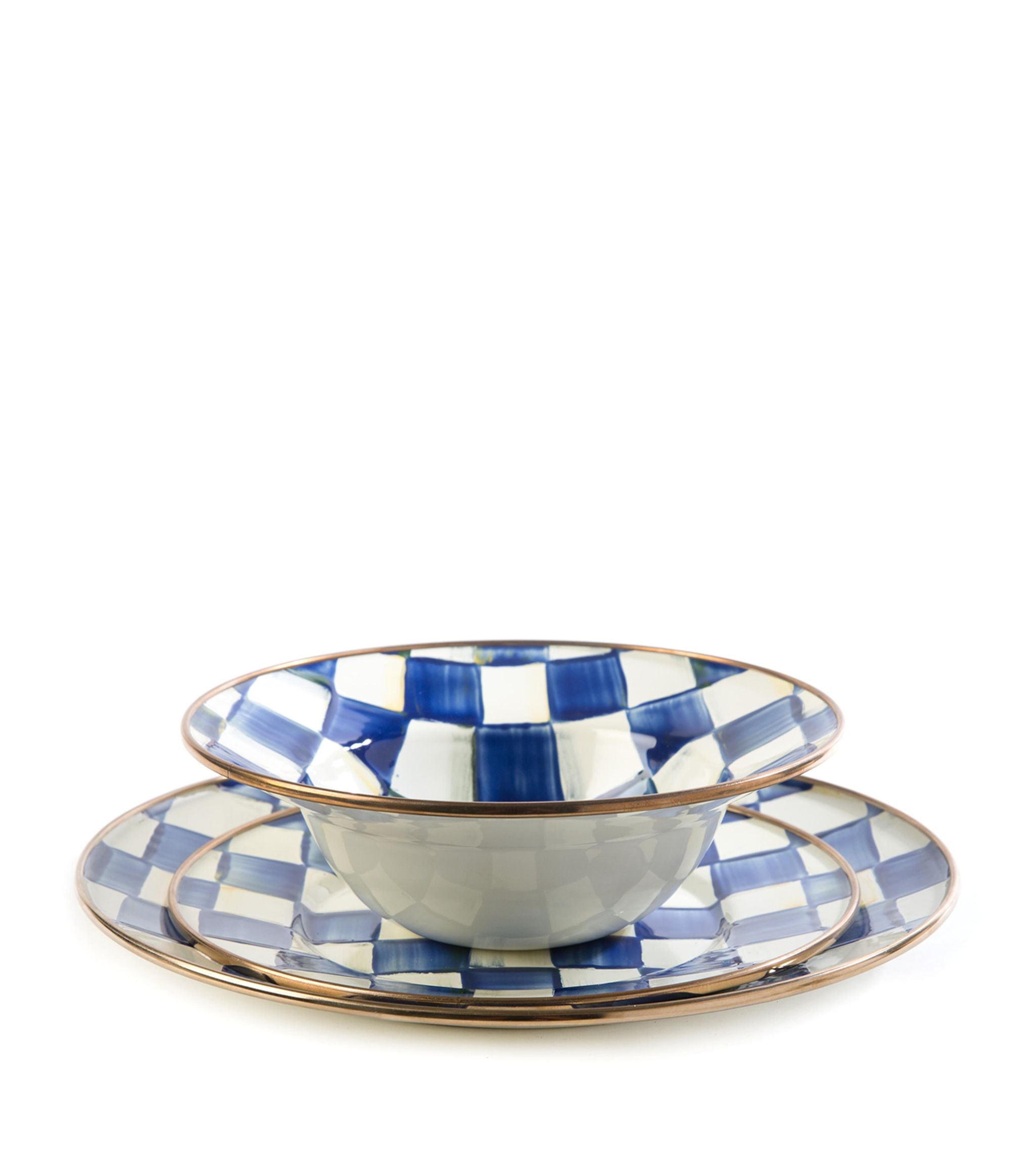 Royal Check Dessert Plate (20cm) GOODS Harrods   