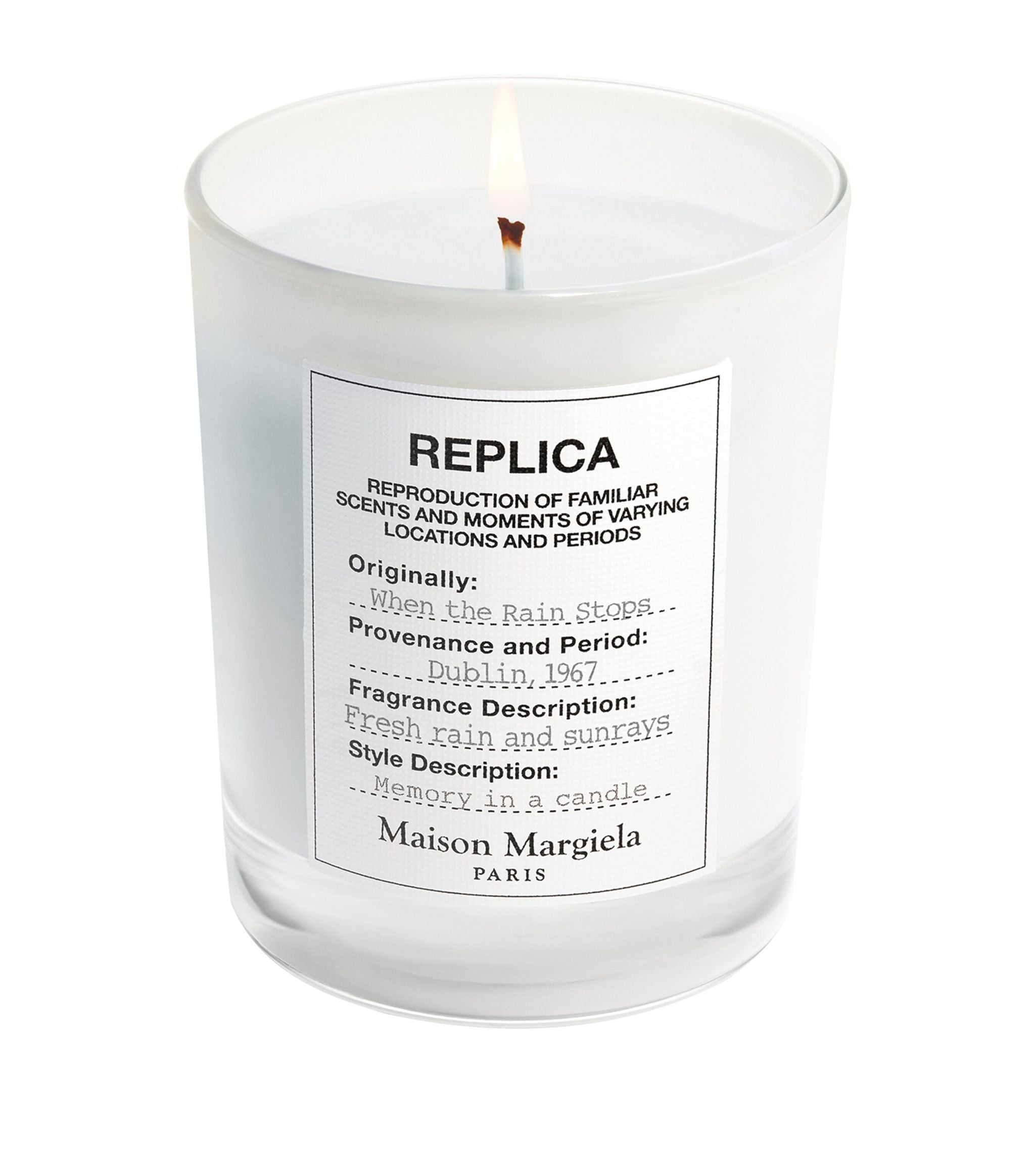 Replica When the Rain Stops Candle (165g) GOODS Harrods   