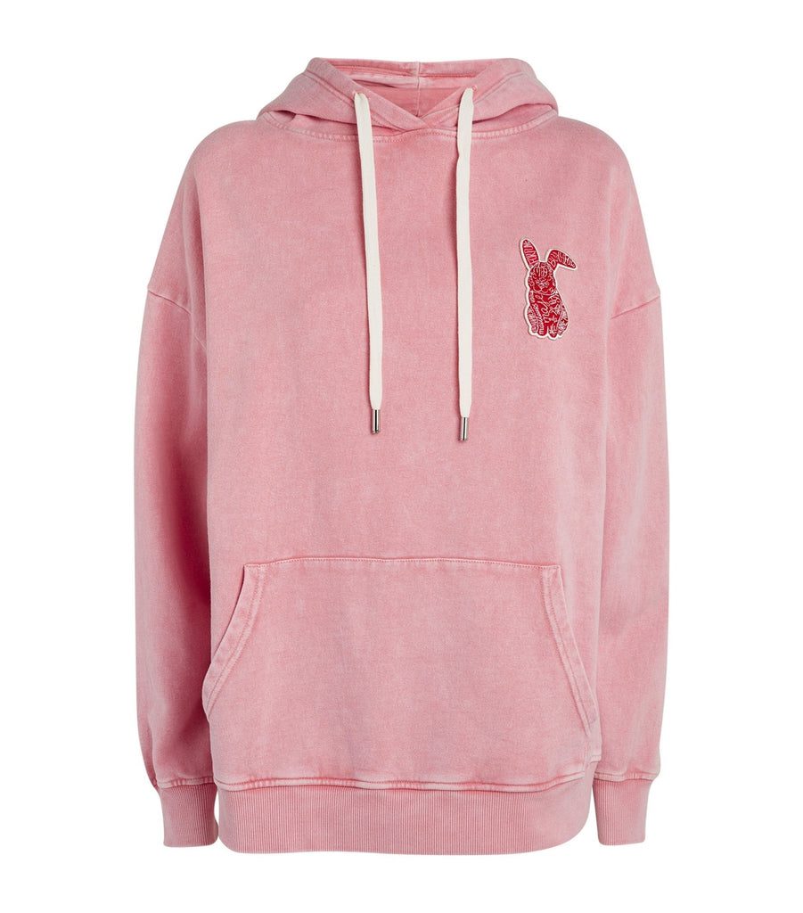 Cotton Rabbit Appliqué Hoodie