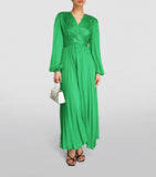 Ruched V-Neck Maxi Dress GOODS Harrods   