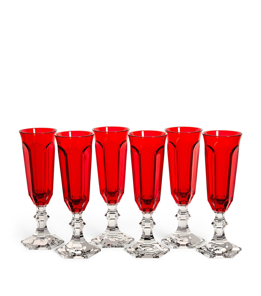 Set of 6 Dolce Vita Champagne Flutes (150ml)