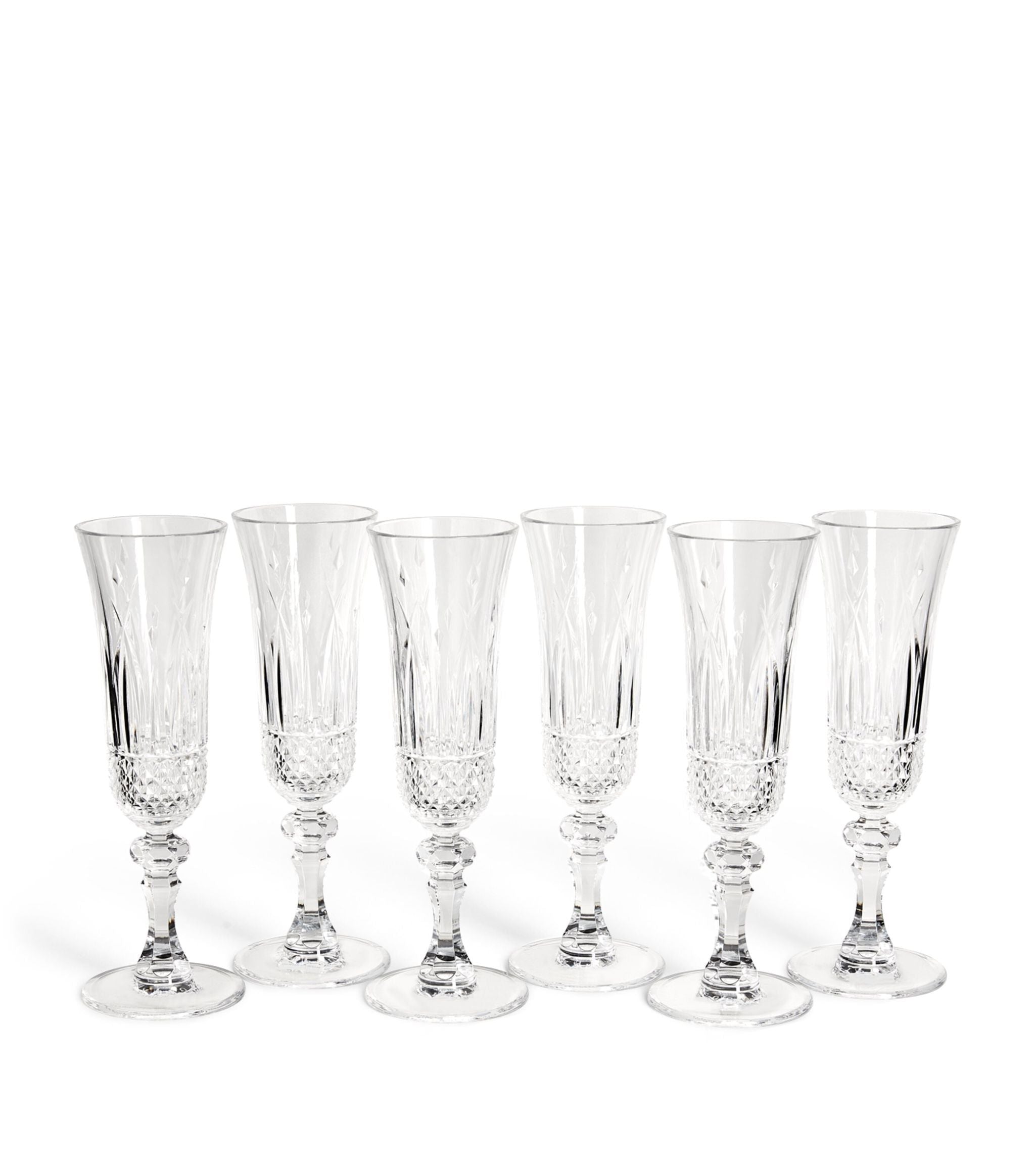 Set of 6 Nuova Italia Flutes (150ml) GOODS Harrods   