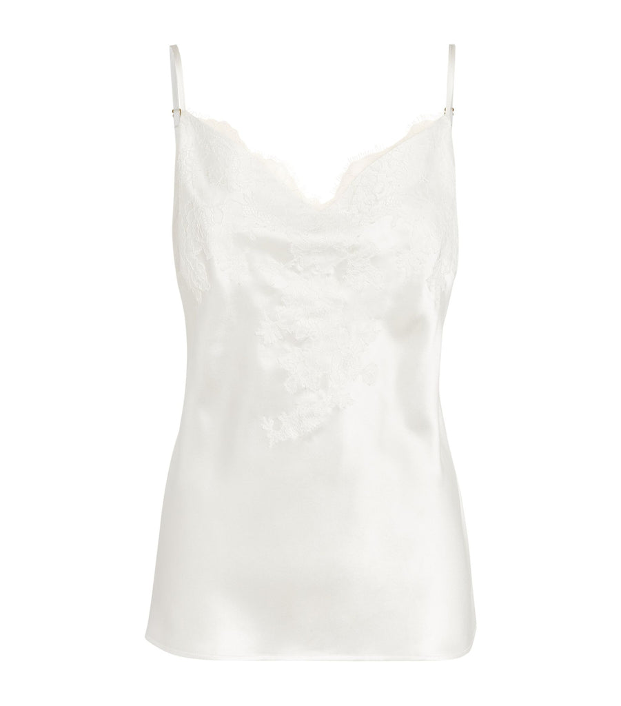 Silk Lace-Trim Baccarat Camisole