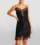 Silk Lace-Trim Chemise GOODS Harrods   